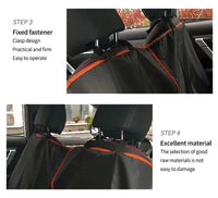 Dog Car Seat Cover Oxford Waterproof Scratchproof Hammock Protector for Pets Durable Back Seat Cover for Cars Trucks Suvs