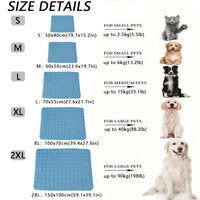 Dog Cooling Mat Summer Pet Cold Bed Extra Large for Small Big Dogs Pet Accessories Cat Durable Blanket Sofa Cat Ice Pad Blanket