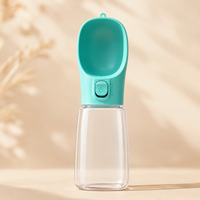 Portable Dog Water Bottle with Drinking Tray