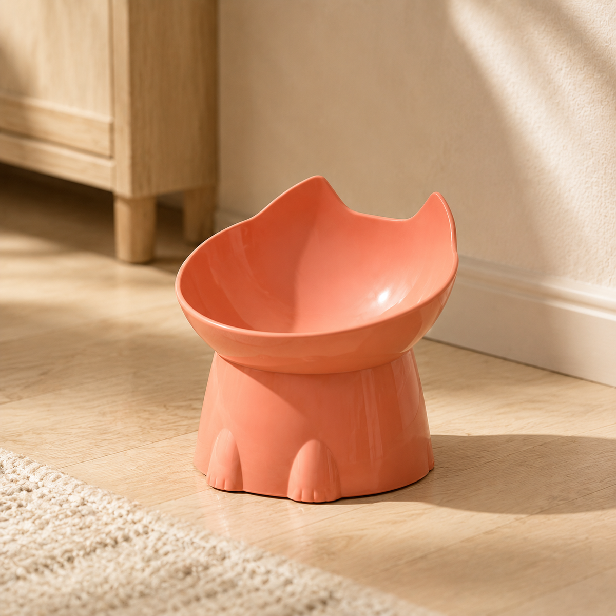 Raised & Tilted Cat Bowl