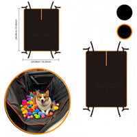 Dog Car Seat Cover Oxford Waterproof Scratchproof Hammock Protector for Pets Durable Back Seat Cover for Cars Trucks Suvs