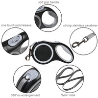 Long Strong Pet Leash for Large Dogs Durable Nylon Retractable Big Dog Walking Leash Leads Automatic Extending Dog Leash Rope