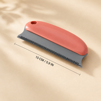 Reusable pet hair remover scraper with length measurement of 15 cm or 5.9 inches